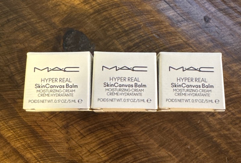 3x MAC Hyper Real Skin Canvas Balm Moisturizing Cream 5ml Ea (15ml Total)