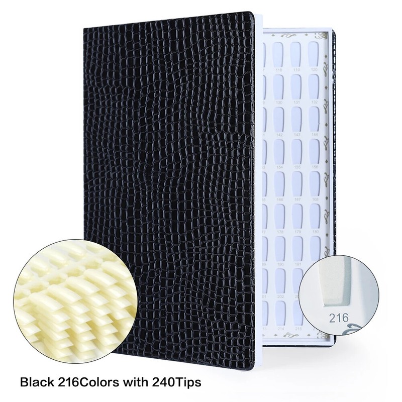 120/160/240/308 Nail Display Book Tips Nail Polish Card Shelf Gel Swatch
