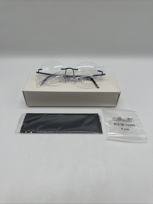 Silhouette Eyeglasses Frames 5540 CF 4540 Dynamics Contour Cool Blue 48-19-135