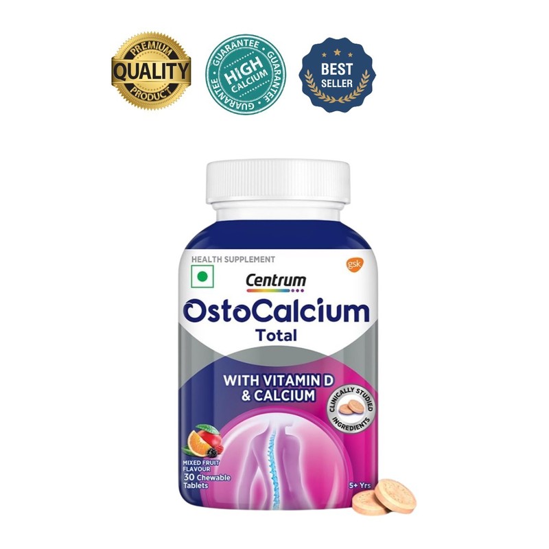 Cent.rum Ostocalcium Total Chewable Calcium D3 30 Tablets