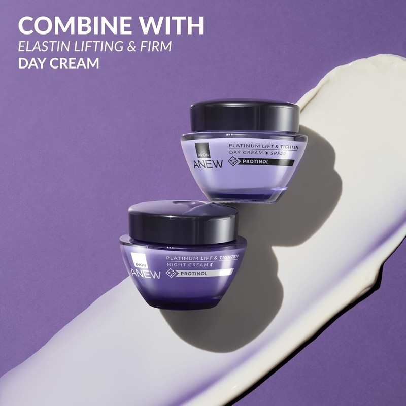 Avon Anew Platinum Lift & Tighten Night Cream with Protinol 1.7 fl oz / 50 ml gallery