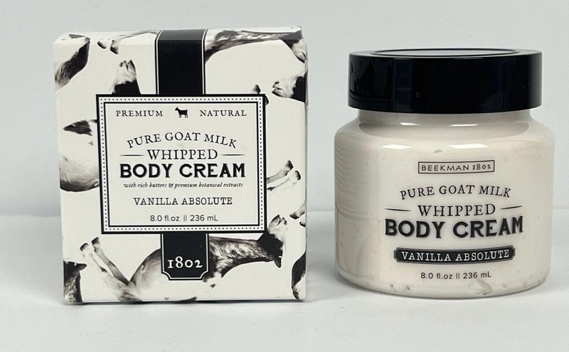 Beekman 1802 Goat Milk Whipped Body Cream Vanilla Absolute 8 oz NEW IN BOX