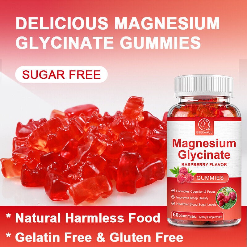 Magnesium Supplement Magnesium Glycinate 500MG Gummies Non-GMO Sugar-Free Veagn gallery