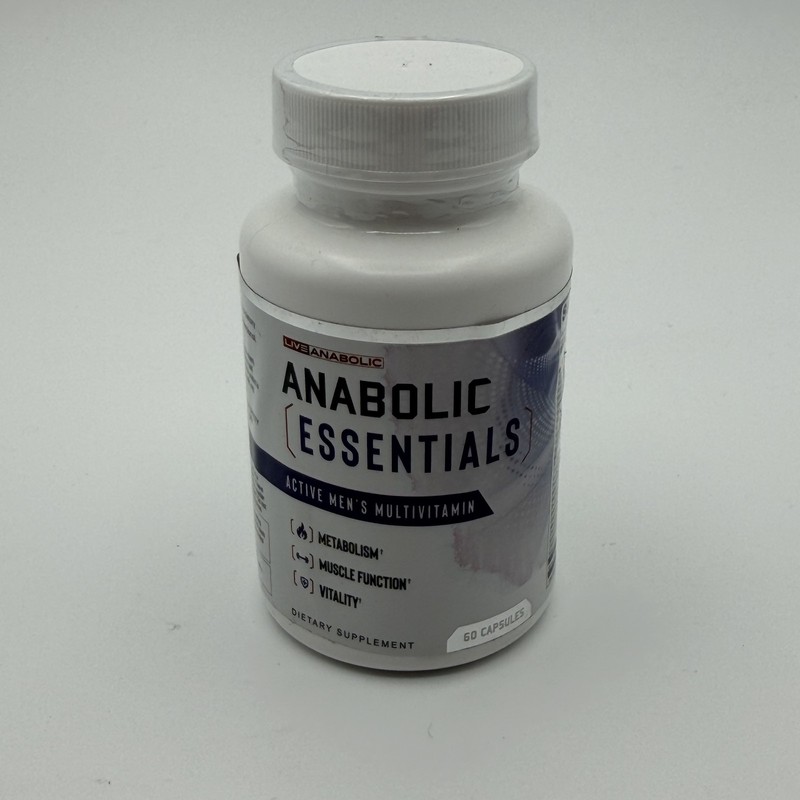 LIVE ANABOLIC Anabolic Essentials Active Men’s Multivitamin 60 Capsules 10/27