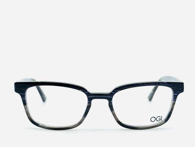 NEW OGI HERITAGE 7166/2083 Black Grey Square Full Rim Eyeglasses 50-18-145 B:35 gallery