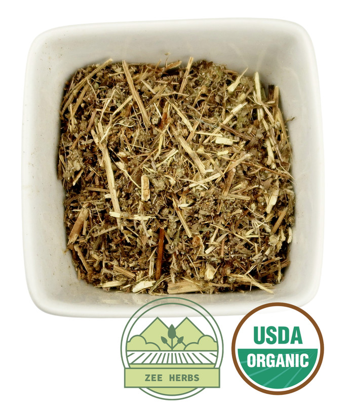 Organic Wormwood Herb, Cut & Sifted (Artemisia absinthium)