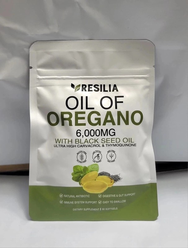 Resilia Oil of Oregano 6000mg with Black Seed Oil Softgels – 60 Capsules 1xPk gallery