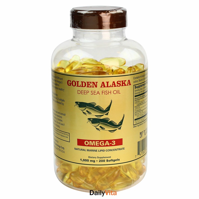 4 X Alaska Deep Sea Fish Oil, 800caps, Omega-3, EPA DHA, FRESH, Made In USA gallery