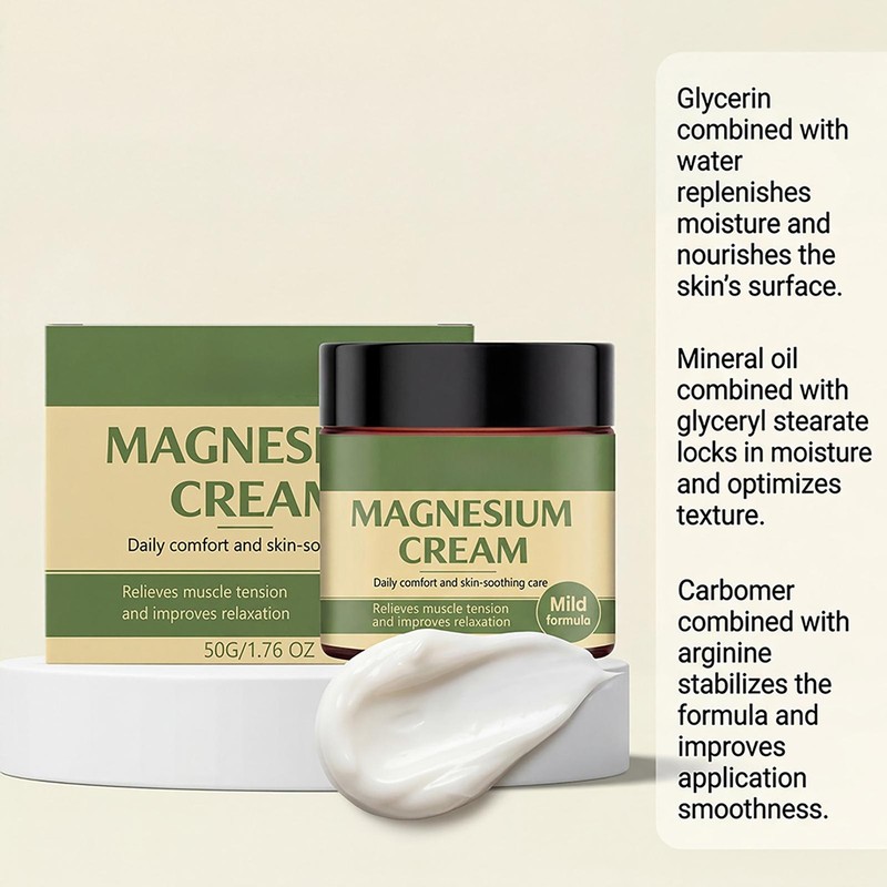 Magnesium Cream - Soothing Cream for Muscles, Joints & Legs, with MSM, Arnica gallery