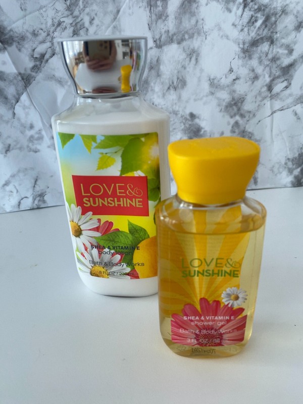 Bath & Body Works – Love & Sunshine Lotion (8 oz) & Shower Gel (3 oz) – Retired