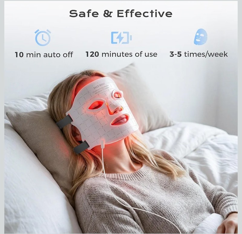 Red Light Therapy Mask, 7 Modes Portable LED Face Mask Light Therapy gallery