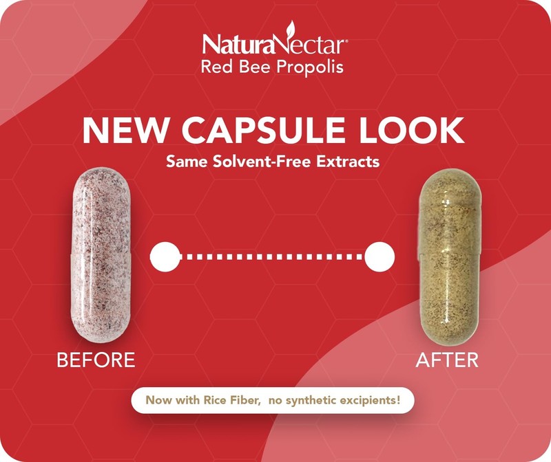 Naturanectar - Red Bee Propolis Capsules - Nsf Contents Certified Premium gallery