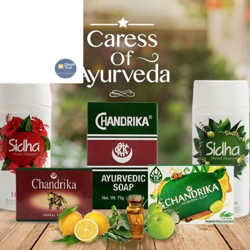 Chandrika Bath and Body Ayurvedic Bar 1 Count (Pack of 10), forest green gallery