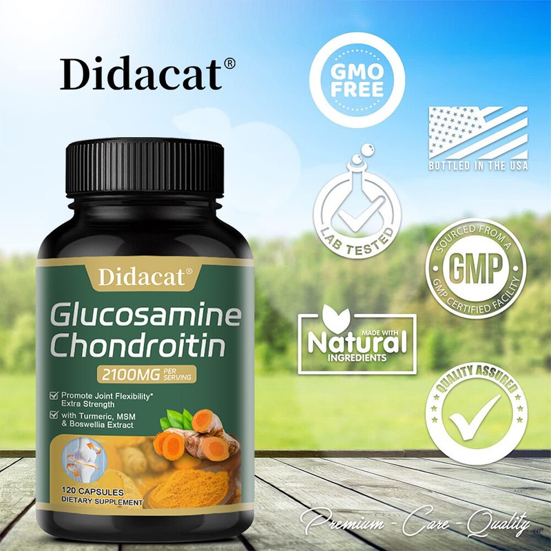 Glucosamine Chondroitin Turmeric MSM Triple Strength 2100mg Joint Support gallery