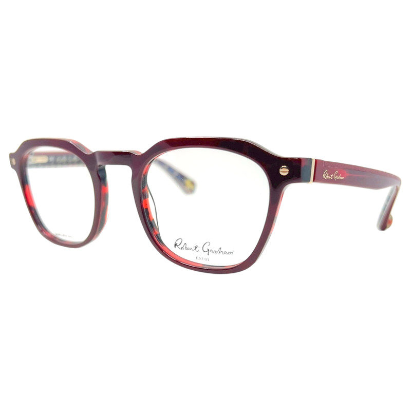 ROBERT GRAHAM – EDWIN RED 51/23/145 – RED – NEW Authentic EYEGLASSES Frame