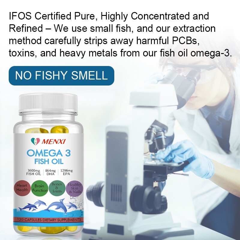 3600mg Omega 3 Fish Oil 1200 Tablets 3 x Strength EPA & DHA Supplement Caps gallery