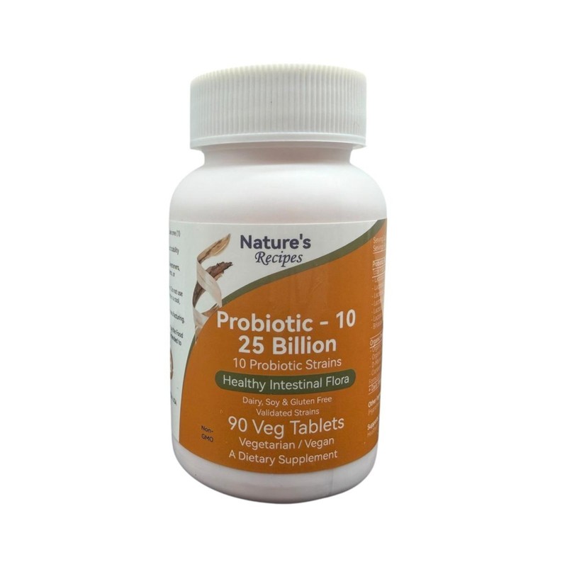 Nature’s Recipes Probiotic 25 Billion 90 Veg Tablets Compare to NOW Exp 01/27