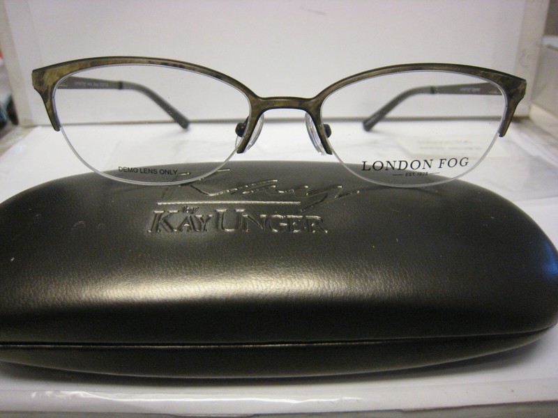 London Fog ANNIE in BROWN 51- 17-140 mm DEMO Eyeglass Frame & Generic Case