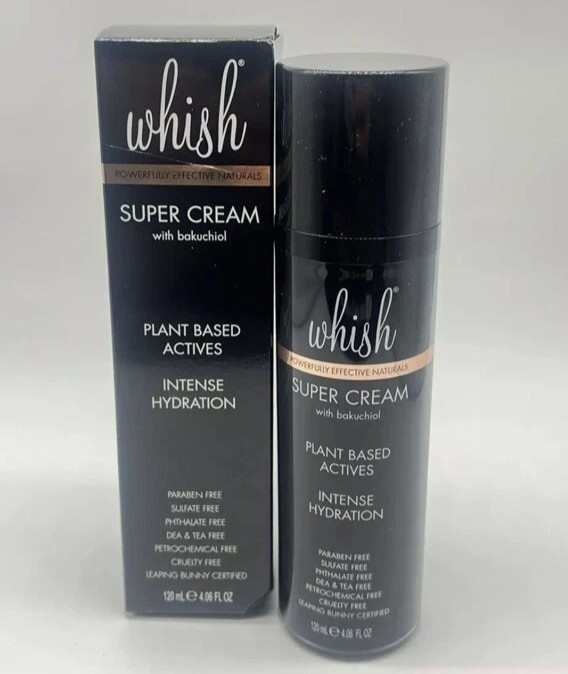 Whish Super Cream w/ Bakuchiol Hydrating Body Lotion ~ 4.06 fl oz ~ New In Box