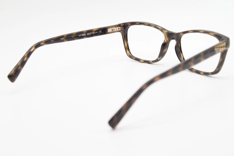 Armani Exchange AX3006 Dark Brown Tortoise Eyeglasses Frames with Case gallery