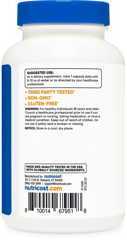 Nutricost TMG 750mg - 120 Capsules gallery
