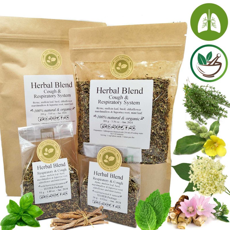 Herbal Remedy Blend Respiratory, Healthy Lungs, Cough, Bronchitis, Asthma, ect..