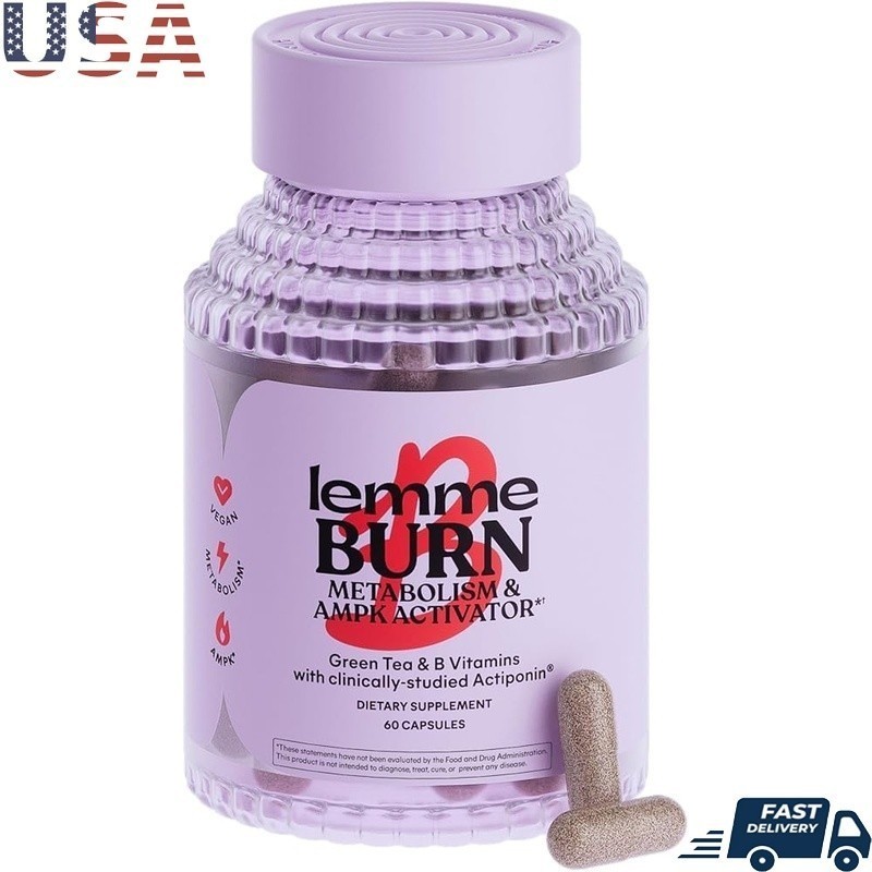 Belly Fat Burner Capsules Boost Metabolism Activate AMPK Plant Based 60 Count US