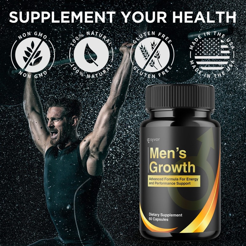 (5 Pack) Men's Growth Advanced Male Support Supplement Men'sGrowth 300 Capsules gallery