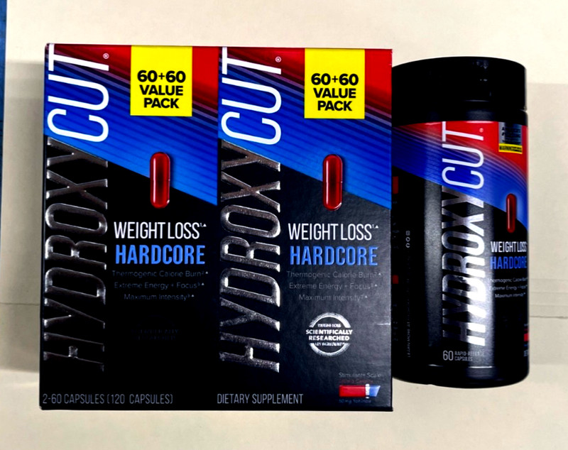 Hydroxycut Hardcore Energy & Weight Loss Pills, 120 ct