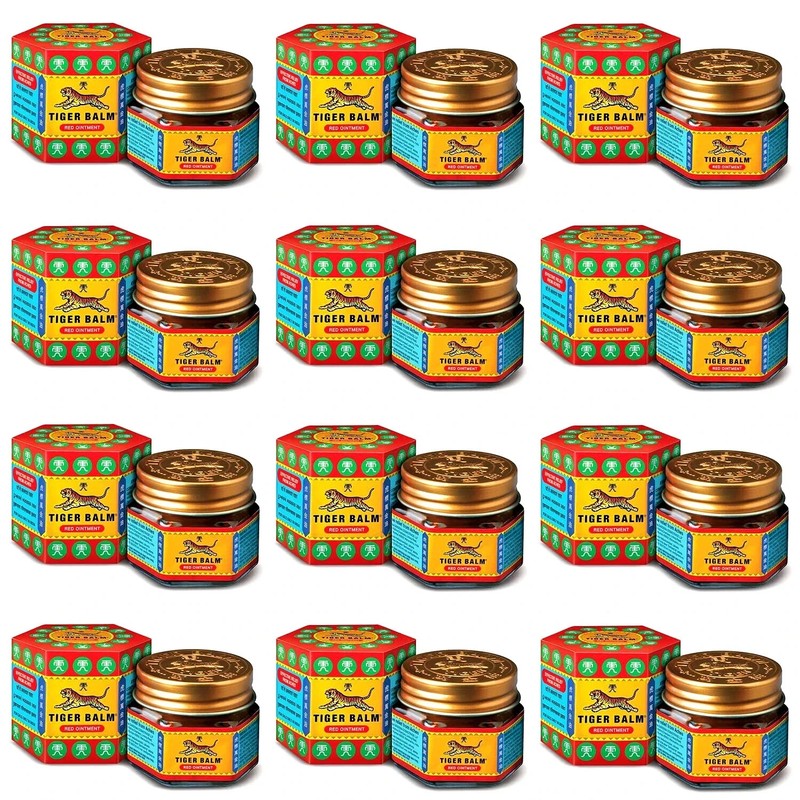 Tiger Balm Red Super Strength Pain Relief Ointment (21ml Each)- Pack of 24
