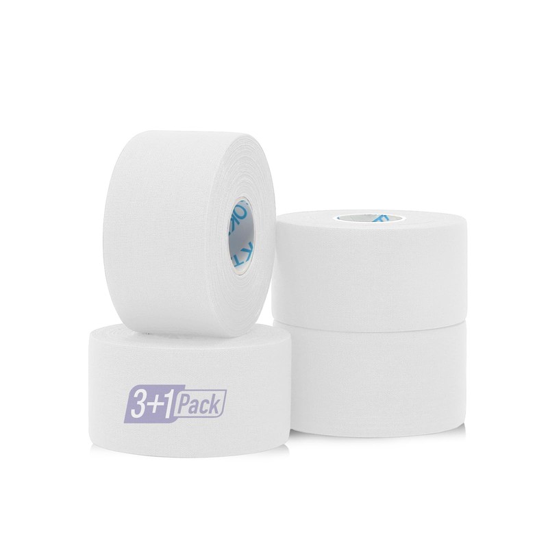 Athletic Sports Tape 4 Packs Waterproof Strong For Athletes Injury Wrap White 45