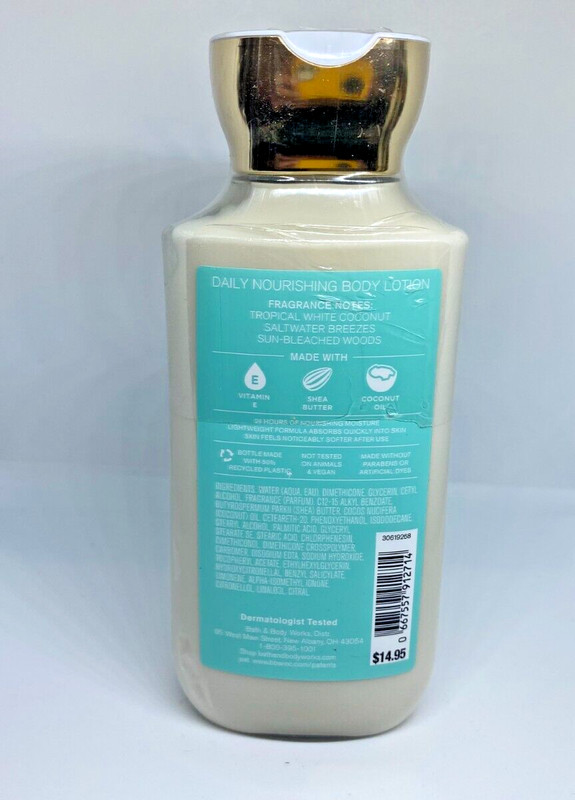 Bath & Body Works WAIKIKI BEACH COCONUT Body Lotion 8 FL OZ *SET OF 3* gallery