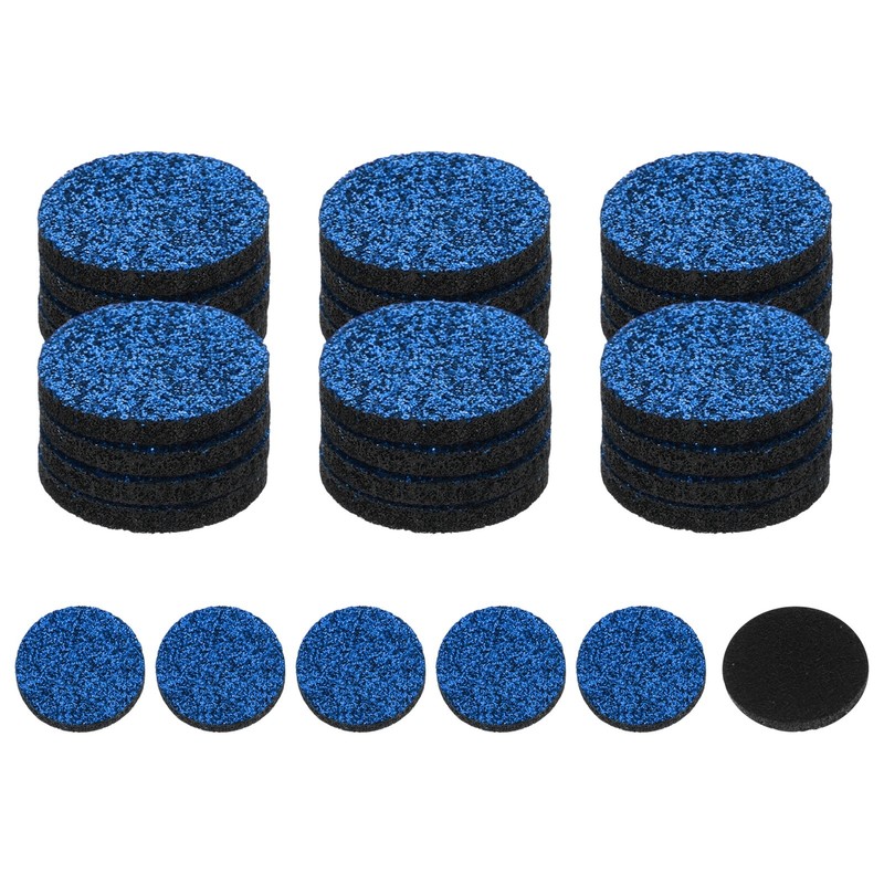 30Pcs 22mm / 0.87" Unscented Diffuser Refill Pads, Sparkling Dark Blue
