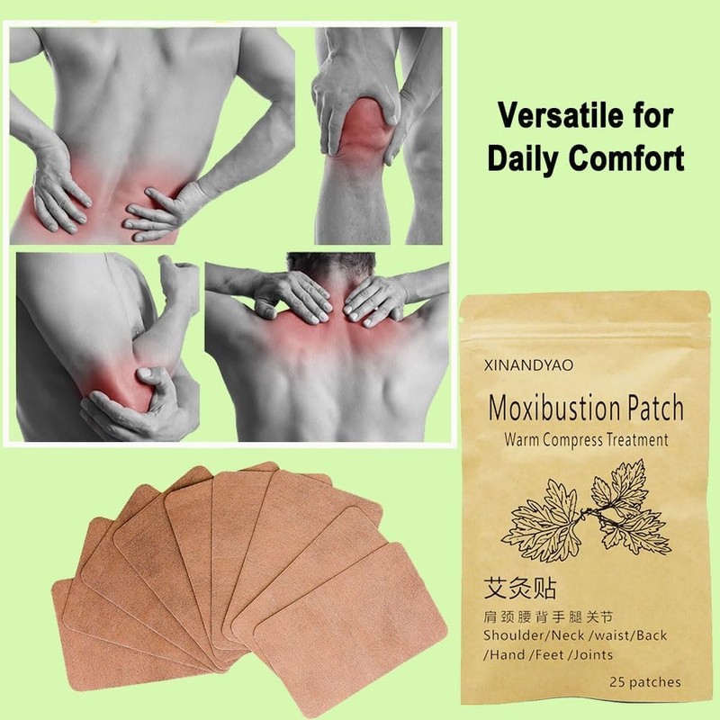 2x50 Patches Moxibustion Herbal Warming Patch – Mugwort Self-Heating Pads, Comf gallery