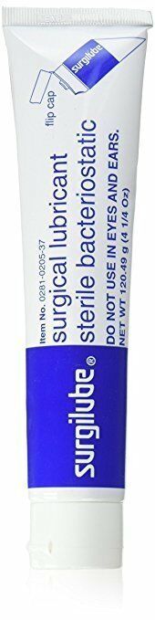 Surgilube Surgical Lubricating Jelly Sterile Bacteriostatic Single Use 4.25 oz