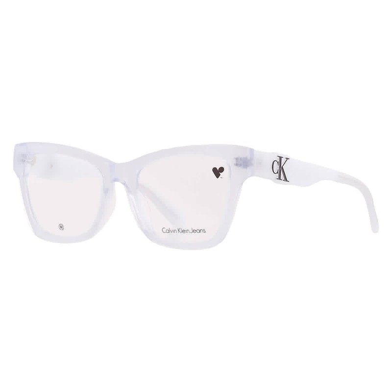Calvin Klein Demo Butterfly Ladies Eyeglasses CKJ23646 100 52 CKJ23646 100 52
