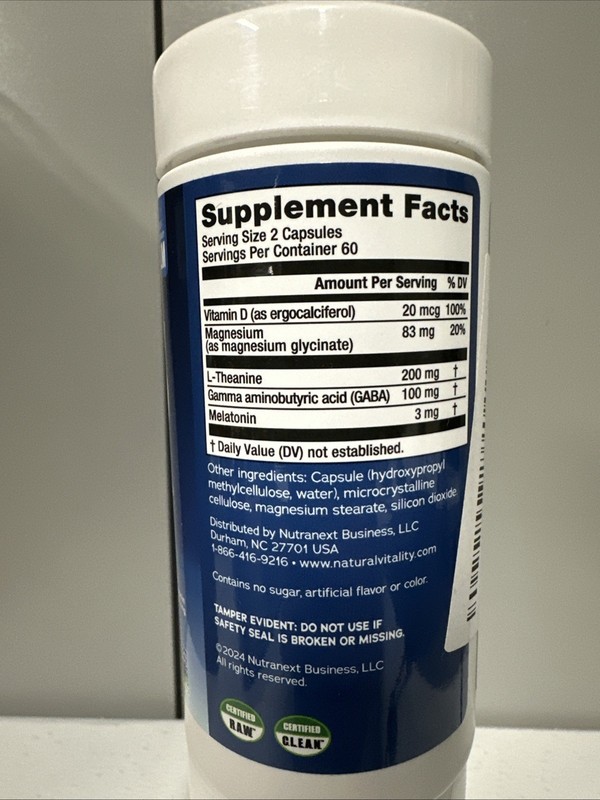 Natural Vitality Calm Sleep Capsules 120 caps (2-Pack) gallery