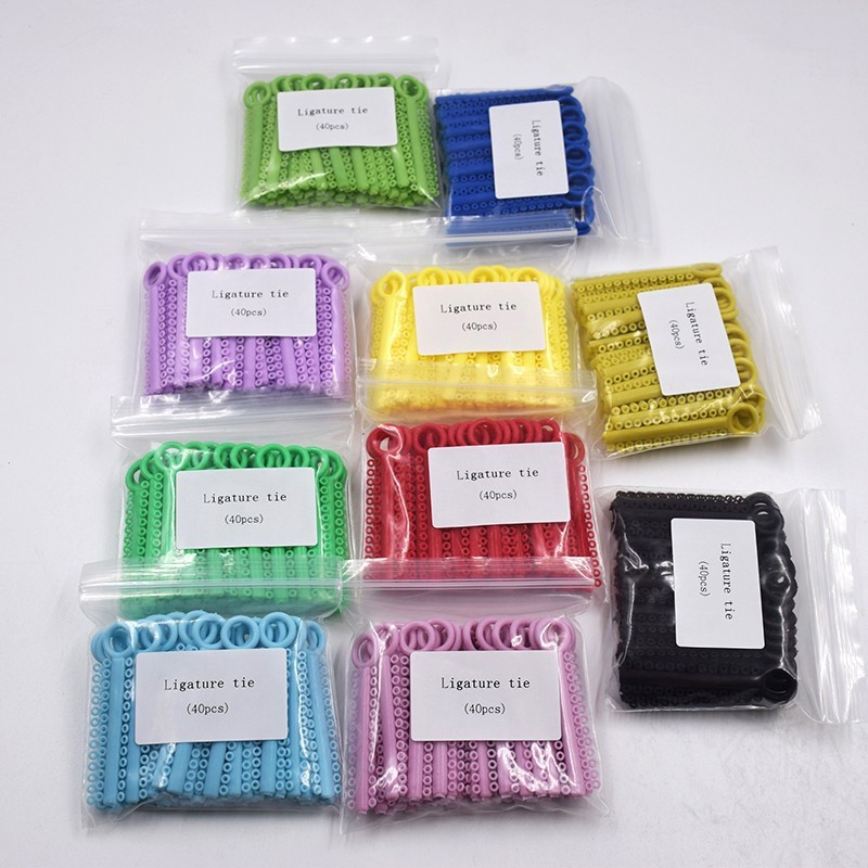 1040Pcs Dental Orthodontic Elastic Braces Rubber Ligature Ties 37Color to Choose gallery