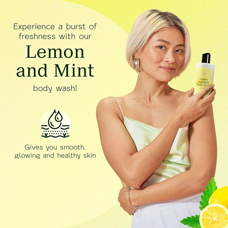 Arata Lemon Mint & Hyaluronic Acid Body Wash - 300 ml gallery