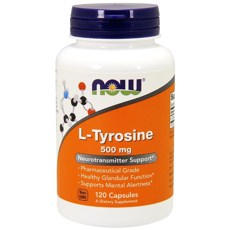 NOW FOODS L-Tyrosine 500 mg – 120 Capsules