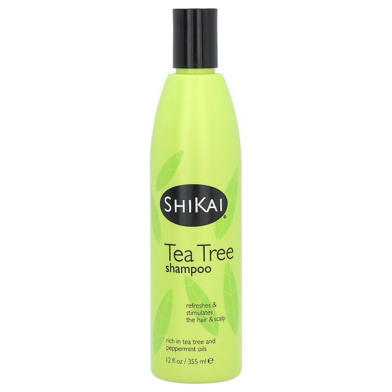 Shikai Tea Tree Shampoo 12 fl oz 355 ml Leaping Bunny, Not Tested on Animals