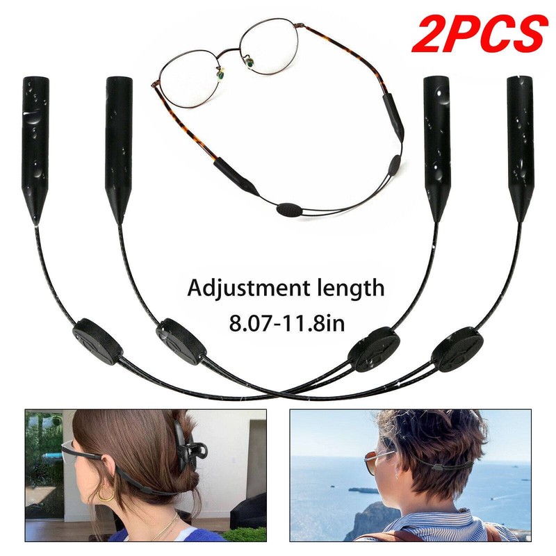 2x Glasses Strap Neck Cord Sports Eyeglasses Band Sunglasses Rope String Holder