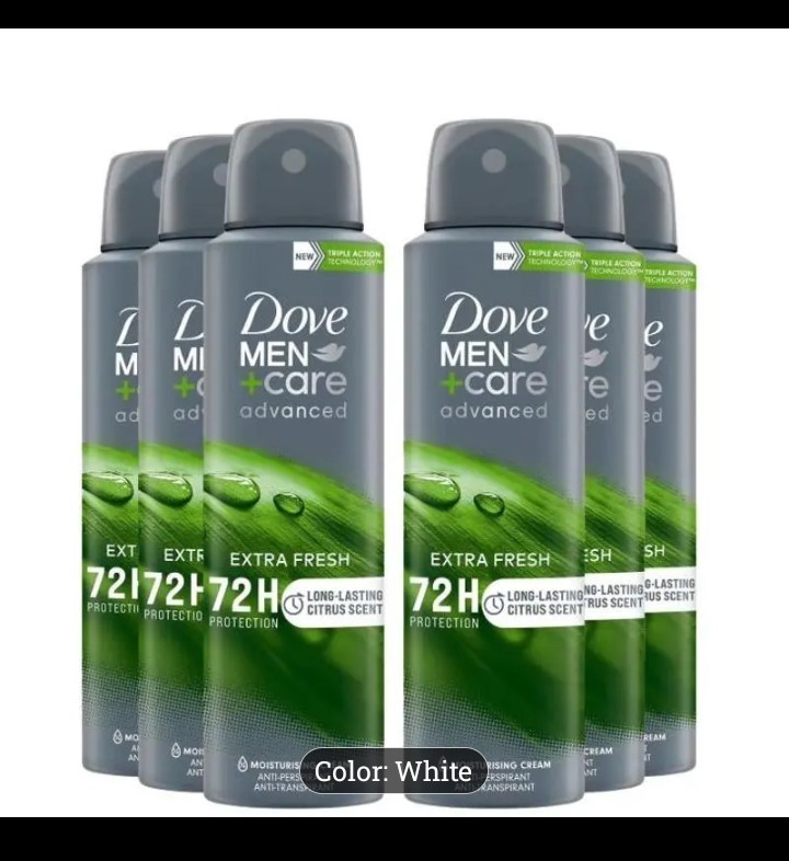 Dove Men+Care Advanced Extra Fresh 72H Antiperspirant Spray Citrus 6 Pack gallery