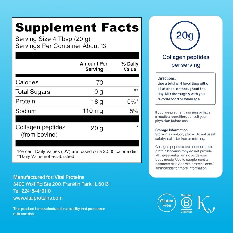 Vital Proteins Collagen Peptides - 1.5 lb (1303463) gallery