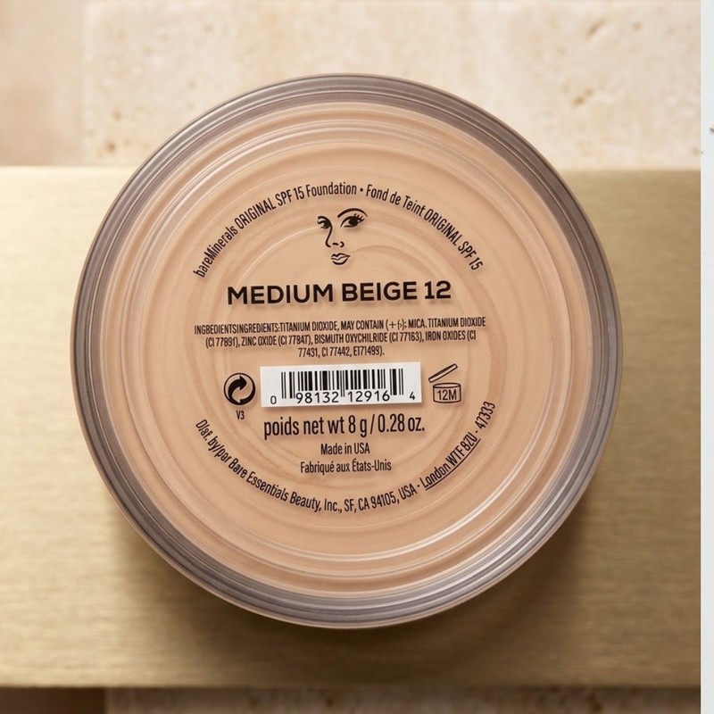bareMinerals Original Foundation SPF 15 Medium Beige 12 8g USA Warehouse gallery