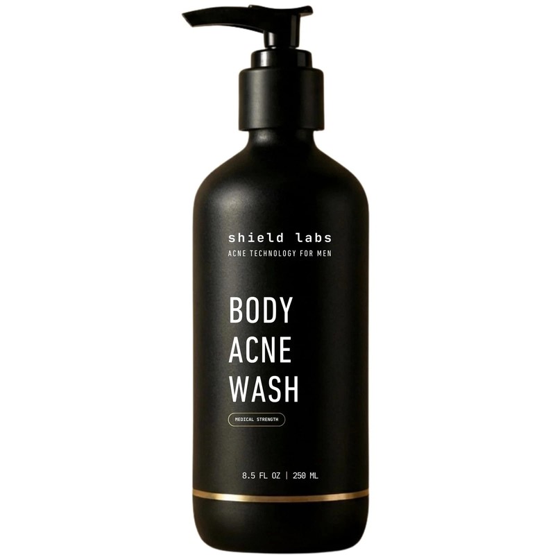 Shield Men’s Acne Body Wash for Back, Chest & Shoulders – 4% Benzoyl Peroxide…