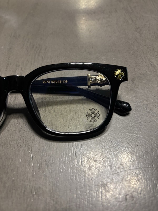 Black & yellow chrome heart glasses blue light Frames gallery