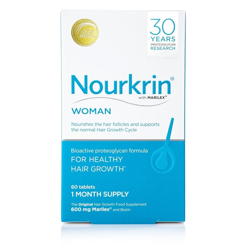 Nourkrin Woman for Healthy Hair Growth food supplement with Marilex, biotin an