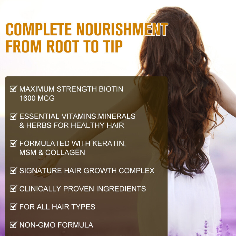 GPGP Hair Growth Vitamins For Adults, Prevent Hair Loss, Promote Grow Hair gallery