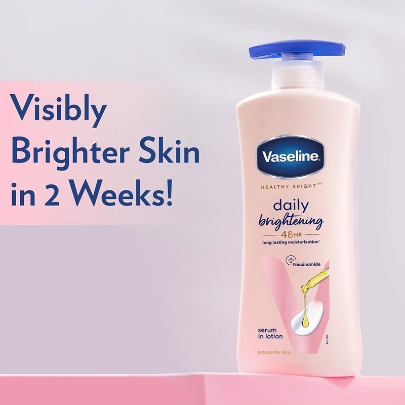 Vaseline Healthy Daily Brightening Moisturizer Sun Protection Body Lotion 400ml gallery